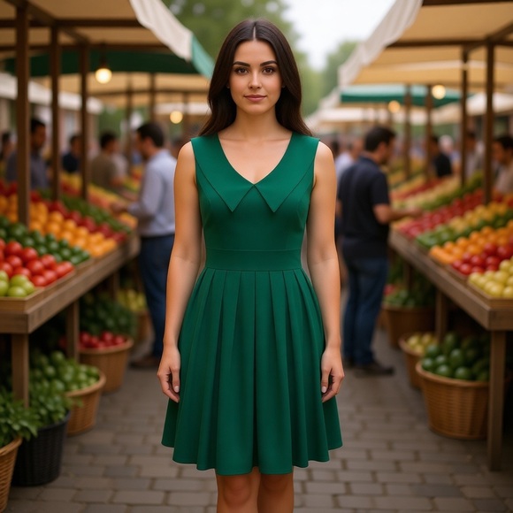 ASOS Dresses & Skirts - ASOS Green Sleeveless Dress Dear Creatures ModCloth unique vintage
